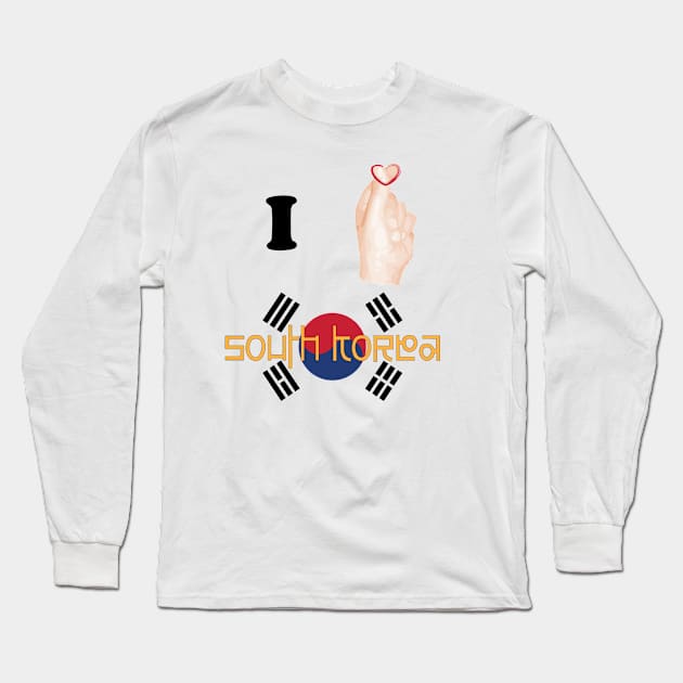 I <3 South Korea Long Sleeve T-Shirt by PittmanOfLaMancha